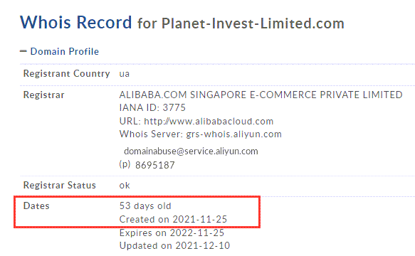 Отзывы о Planet Invest Limited