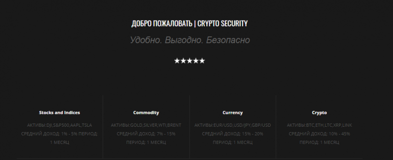 Crypto Security: обзор криптовалютной биржи и честные отзывы о ней