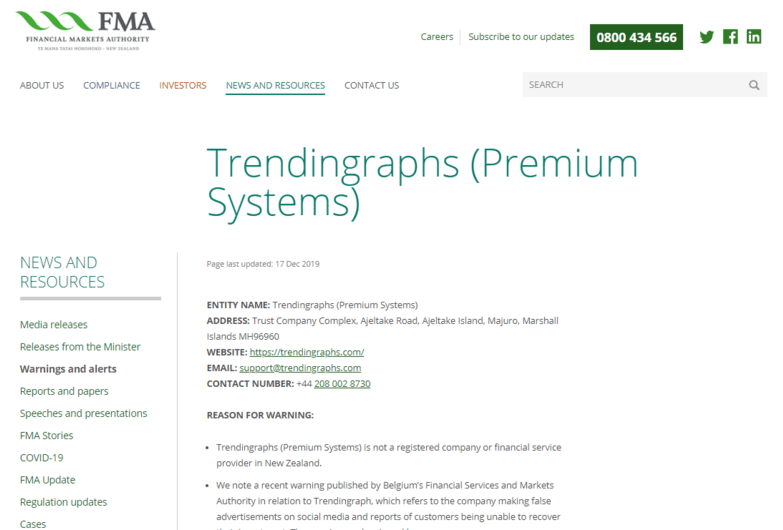 Обзор форекс-брокера Trendingraphs: справедливая оценка деятельности и отзывы пользователей