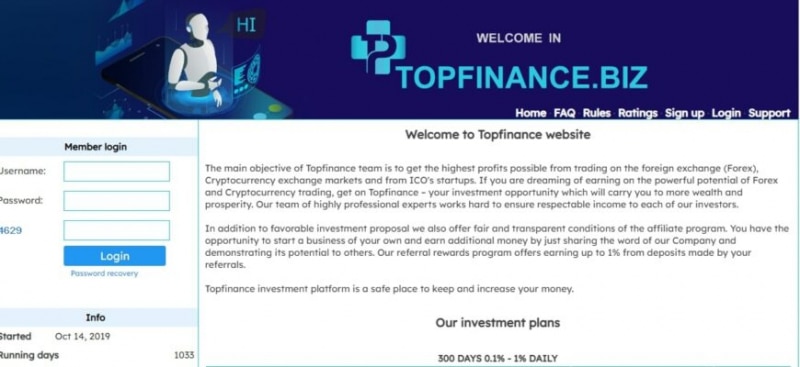 Проект Topfinance (Топфинанс.биз, topfinance.biz)