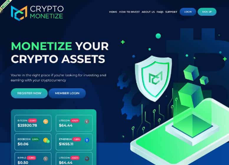 Остерегаемся. Crypto Monetize Limited (cryptomonetize.net) — автоматический бот доходного трейдинга оказался банальным лохотроном. Отзывы