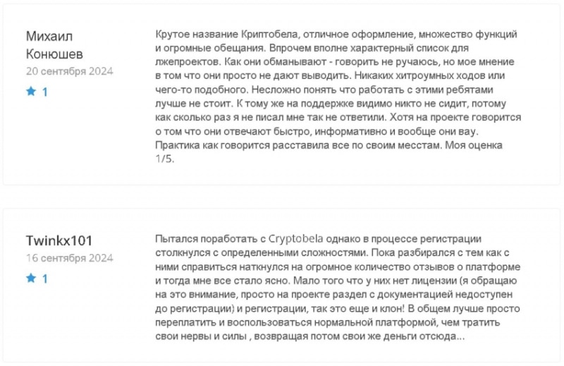 Отзывы о криптобирже Cryptobela, обзор мошеннического сервиса. Как вернуть деньги?